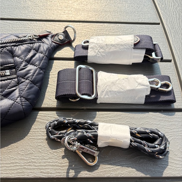 MZ Wallace Quilted Blue Crossbody Bag - Picture 5 of 11